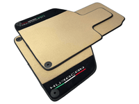 Beige Floor Mats for Lamborghini Huracan with Alcantara Leather - AutoWin