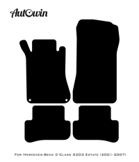 Beige Floor Mats For Mercedes Benz C-Class S203 Estate (2001-2007) | Limited Edition - AutoWin