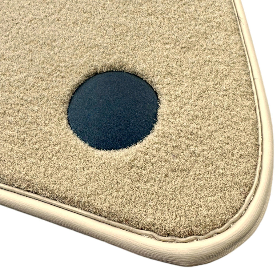 Beige Floor Mats For Mercedes Benz CLK-Class A208 Convertible (1998-2003) | Limited Edition - AutoWin