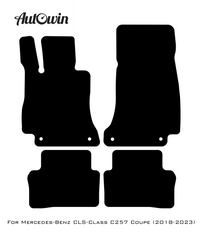 Beige Floor Mats For Mercedes Benz CLS-Class C257 Coupe (2018-2023) | Limited Edition - AutoWin