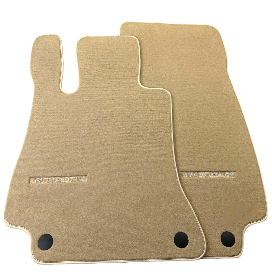 Beige Floor Mats For Mercedes Benz E-Class A207 Convertible Facelift (2013-2017) | Limited Edition - AutoWin