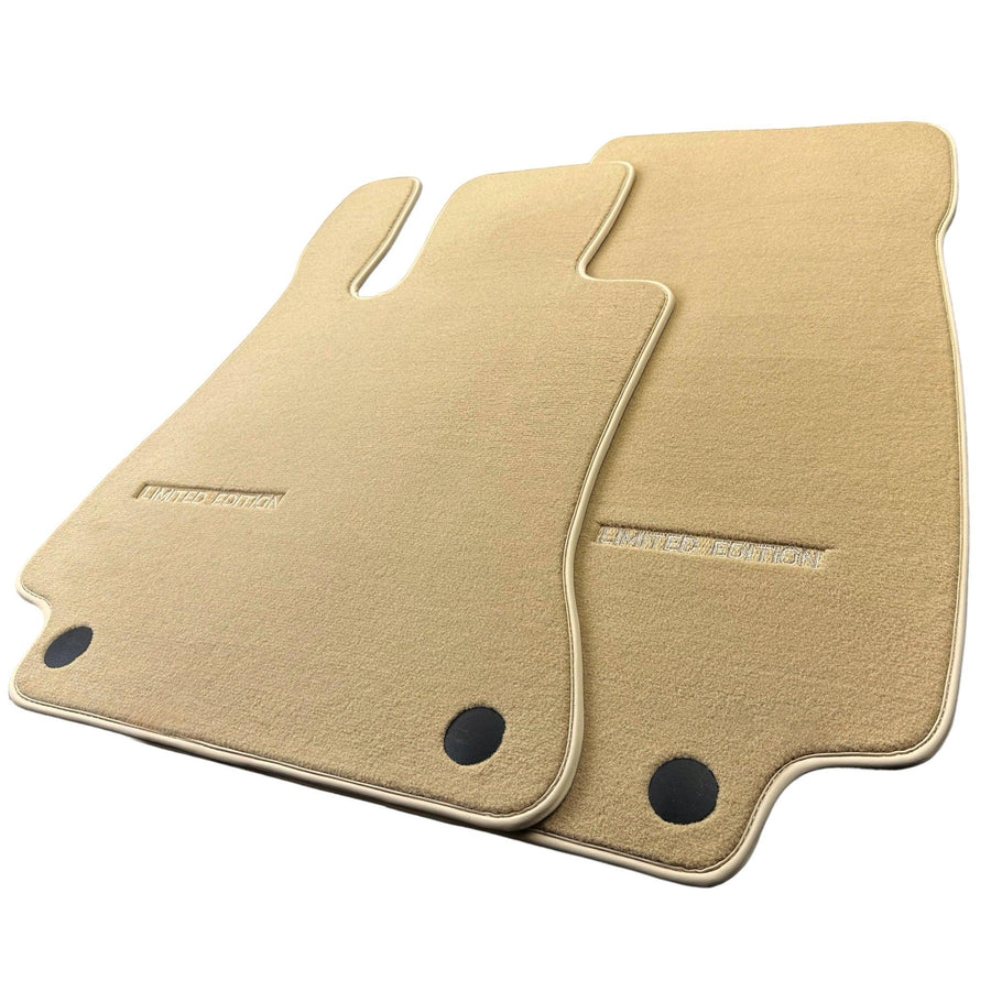 Beige Floor Mats For Mercedes Benz S-Class V223 (2021-2023) Hybrid | Limited Edition - AutoWin