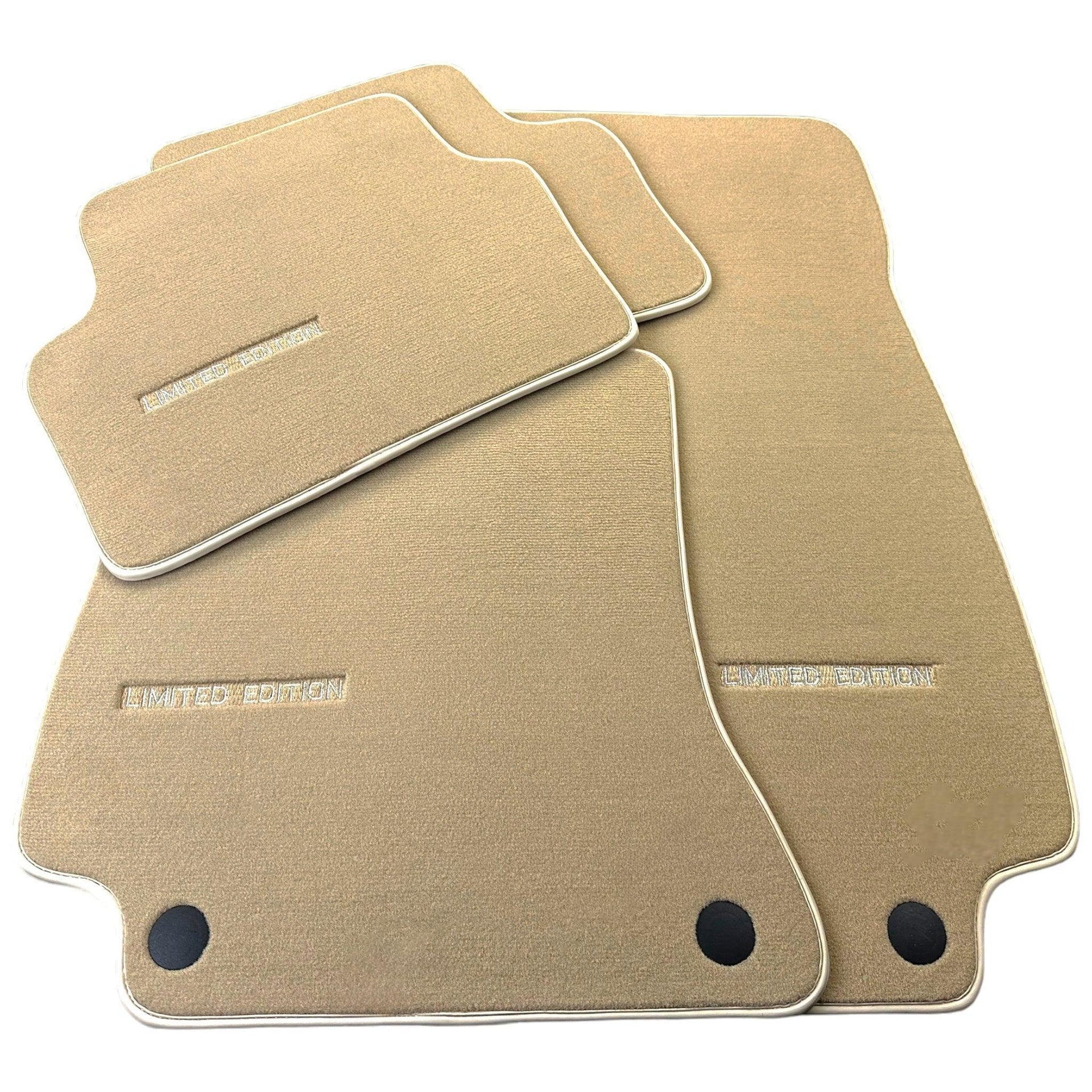 Beige Floor Mats For Mercedes Benz S-Class W221 (2005-2013) Long Wheelbase | Limited Edition - AutoWin