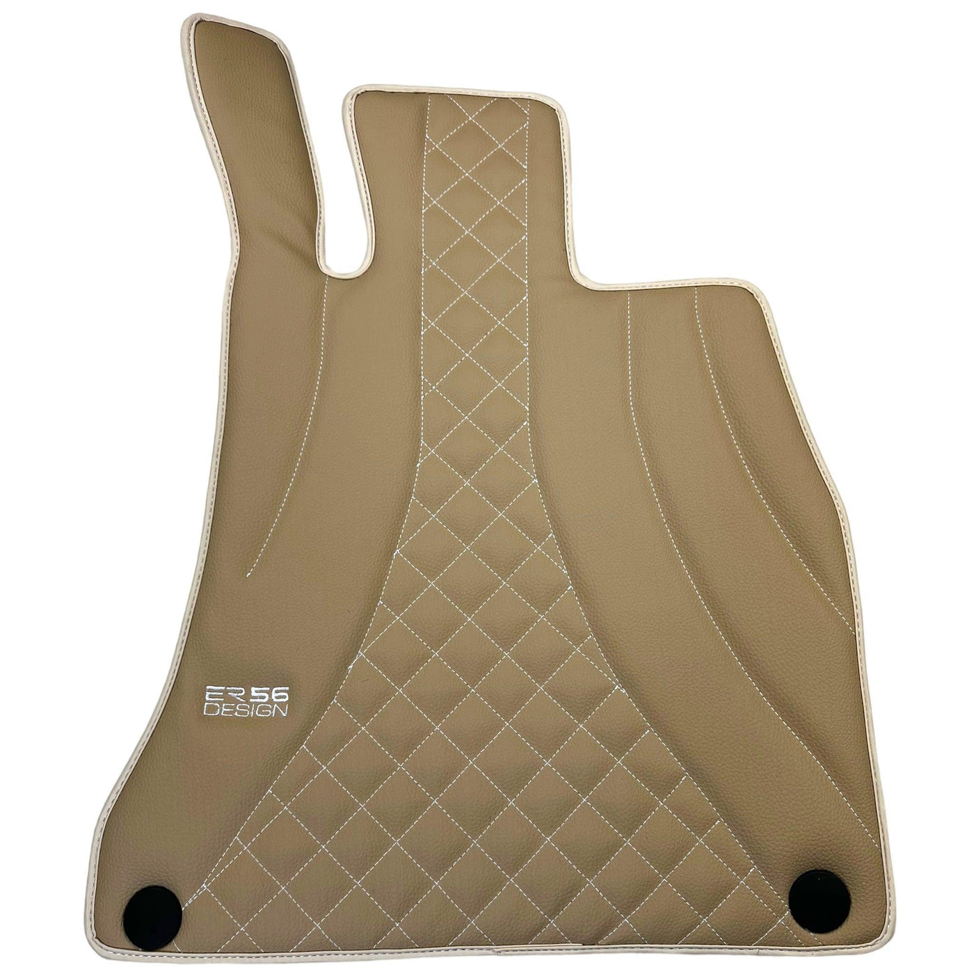 Beige Leather Floor Mats For Mercedes Benz C-Class S206 Wagon (2021-2023) | ER56 Design - AutoWin