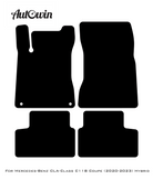 Beige Leather Floor Mats For Mercedes Benz CLA-Class C118 Coupe (2020-2023) Hybrid | ER56 Design - AutoWin