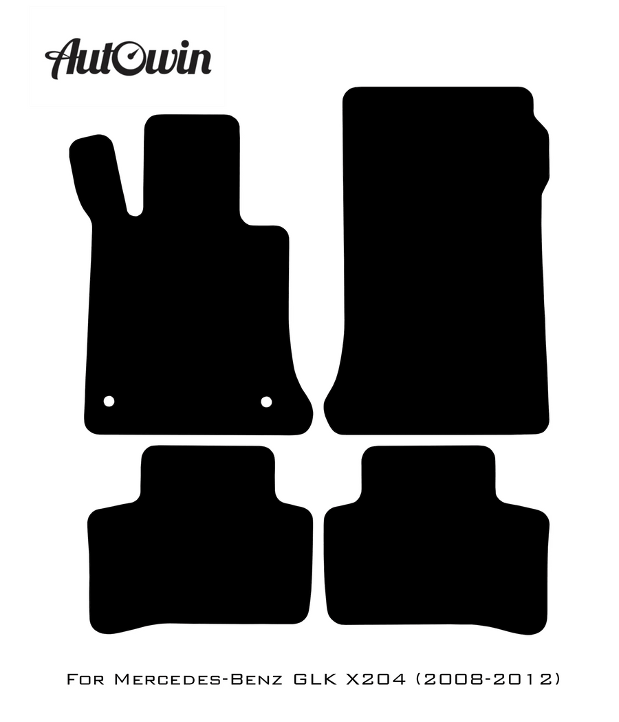 Beige Leather Floor Mats For Mercedes Benz GLK-Class X204 (2008-2012) | ER56 Design - AutoWin