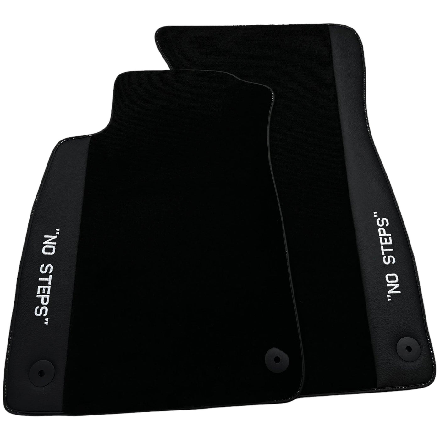 Black Floor Mats for Audi A6 - C6 Sedan Long (2004-2008) | No Steps - AutoWin