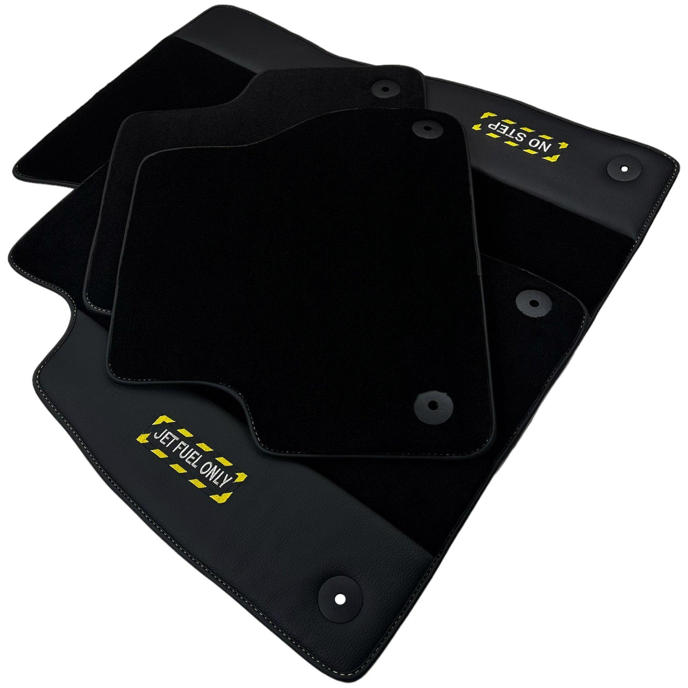 Black Floor Mats for Audi A7 - C7 (2010-2018) | Fighter Jet Edition - AutoWin