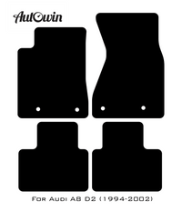 Black Floor Mats for Audi A8 D2 (1994-2002) | No Steps - AutoWin