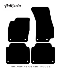 Black Floor Mats for Audi A8 D5 (2017-2023) | Fighter Jet Edition - AutoWin