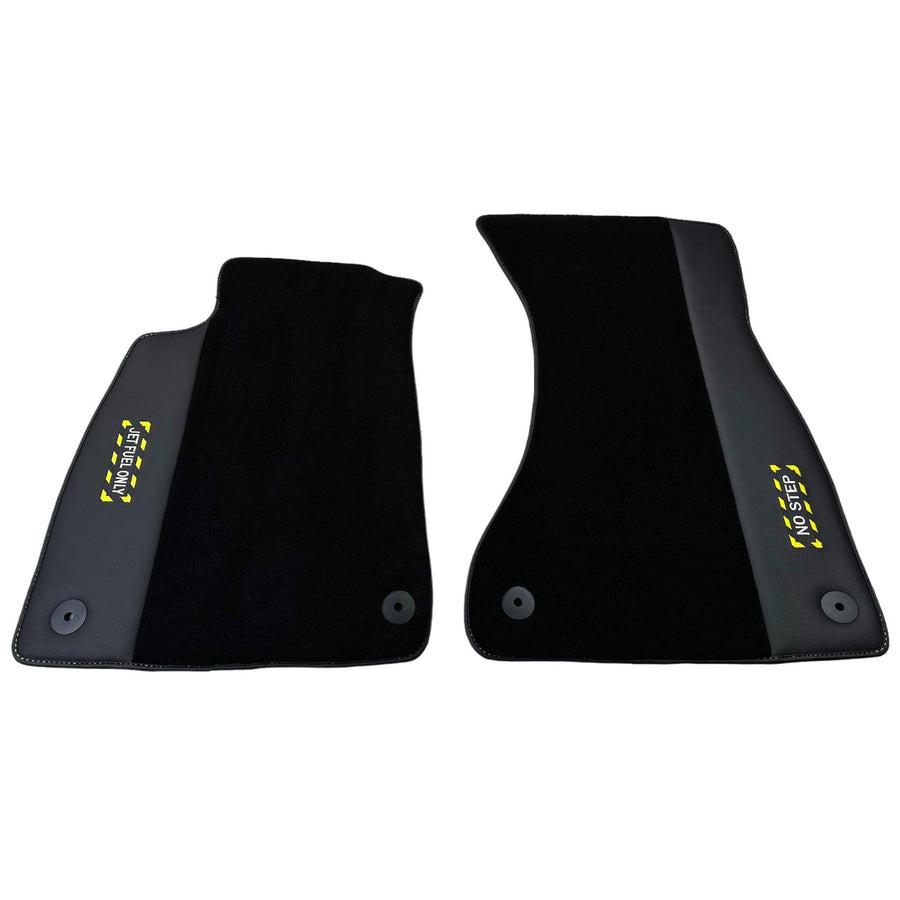 Black Floor Mats for Audi e-tron GT (2021-2024) | Fighter Jet Edition - AutoWin