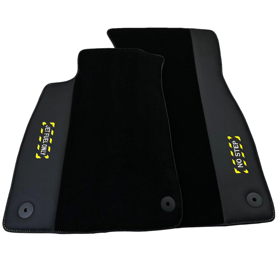 Black Floor Mats for Audi e-tron GT (2021-2024) | Fighter Jet Edition - AutoWin