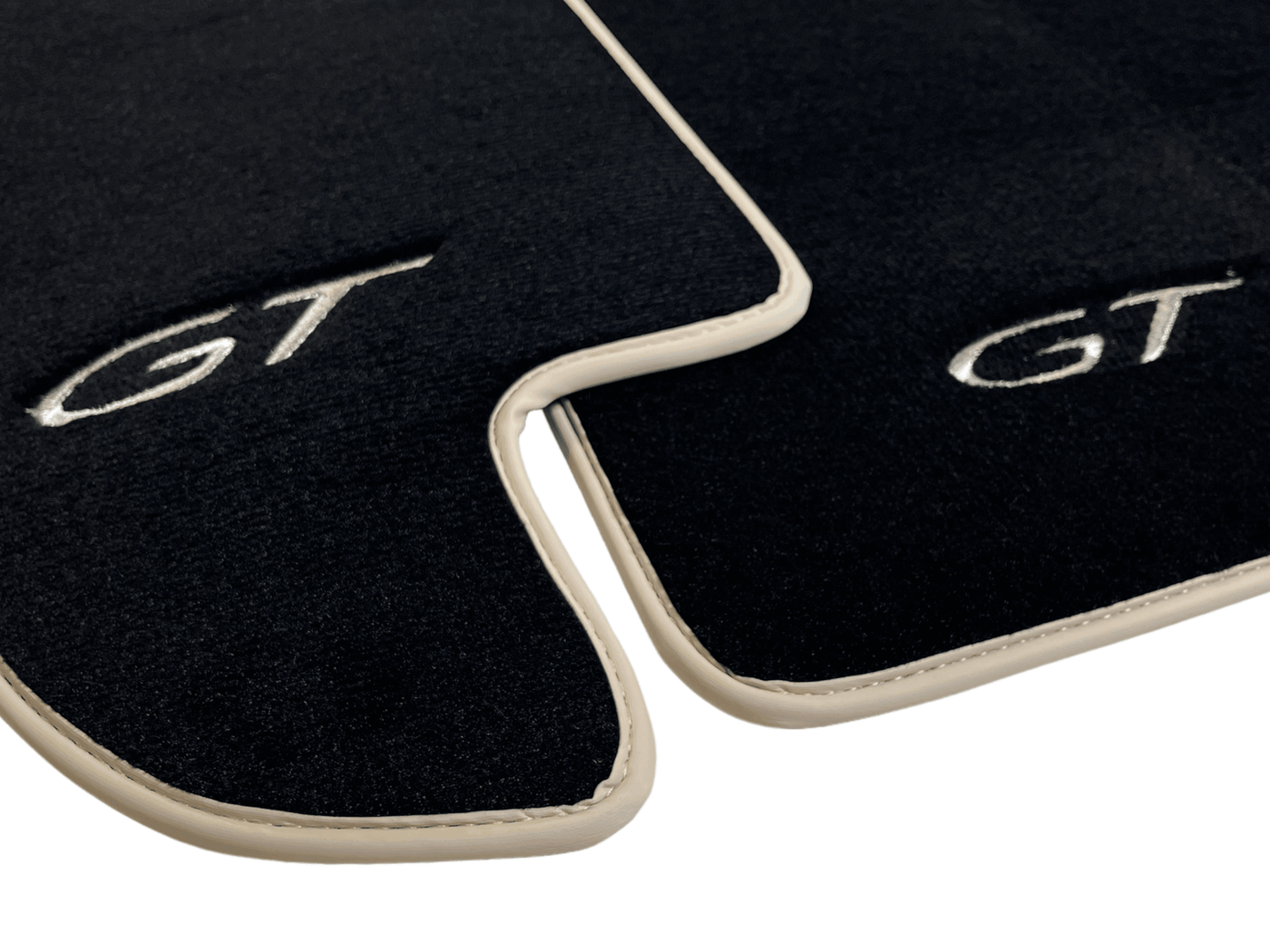Black Floor Mats For Bentley Continental GT 2003–2011 With Beige Trim - AutoWin