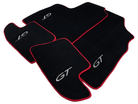 Black Floor Mats For Bentley Continental GT 2003–2011 With Red Trim - AutoWin
