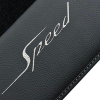 Black Floor Mats For Bentley Flying Spur (2013-2019) with Leather - AutoWin