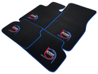 Black Floor Mats For BMW 2 Series F44 Gran Coupe ER56 Design Limited Edition Blue Trim - AutoWin