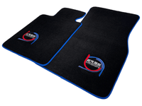 Black Floor Mats For BMW M3 4-door E90 ER56 Design Limited Edition Blue Trim - AutoWin