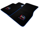 Black Floor Mats For BMW M6 F12 Convertible ER56 Design Limited Edition Blue Trim - AutoWin