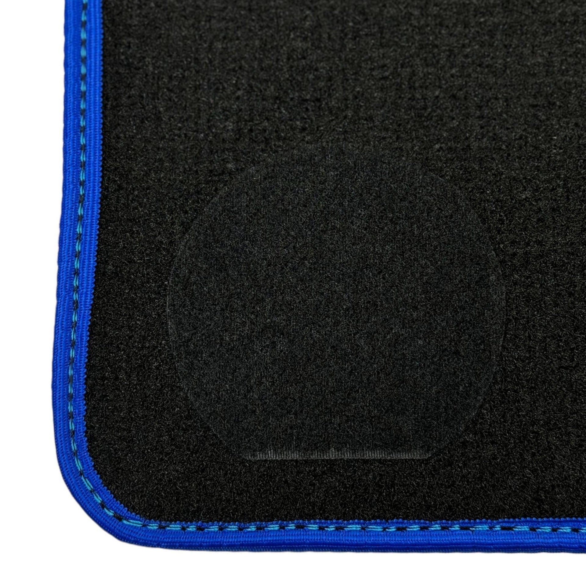 Black Floor Mats for BMW iX (2022-2024) | Blue Trim - AutoWin