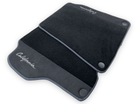 Black Floor Mats For Ferrari California 2008-2014 With Alcantara - AutoWin