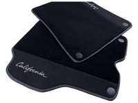 Black Floor Mats For Ferrari California 2008-2014 With Alcantara - AutoWin