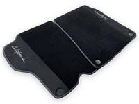 Black Floor Mats For Ferrari California 2008-2014 With Alcantara - AutoWin