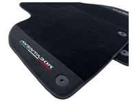Black Floor Mats for Lamborghini Aventador With Alcantara Leather - AutoWin