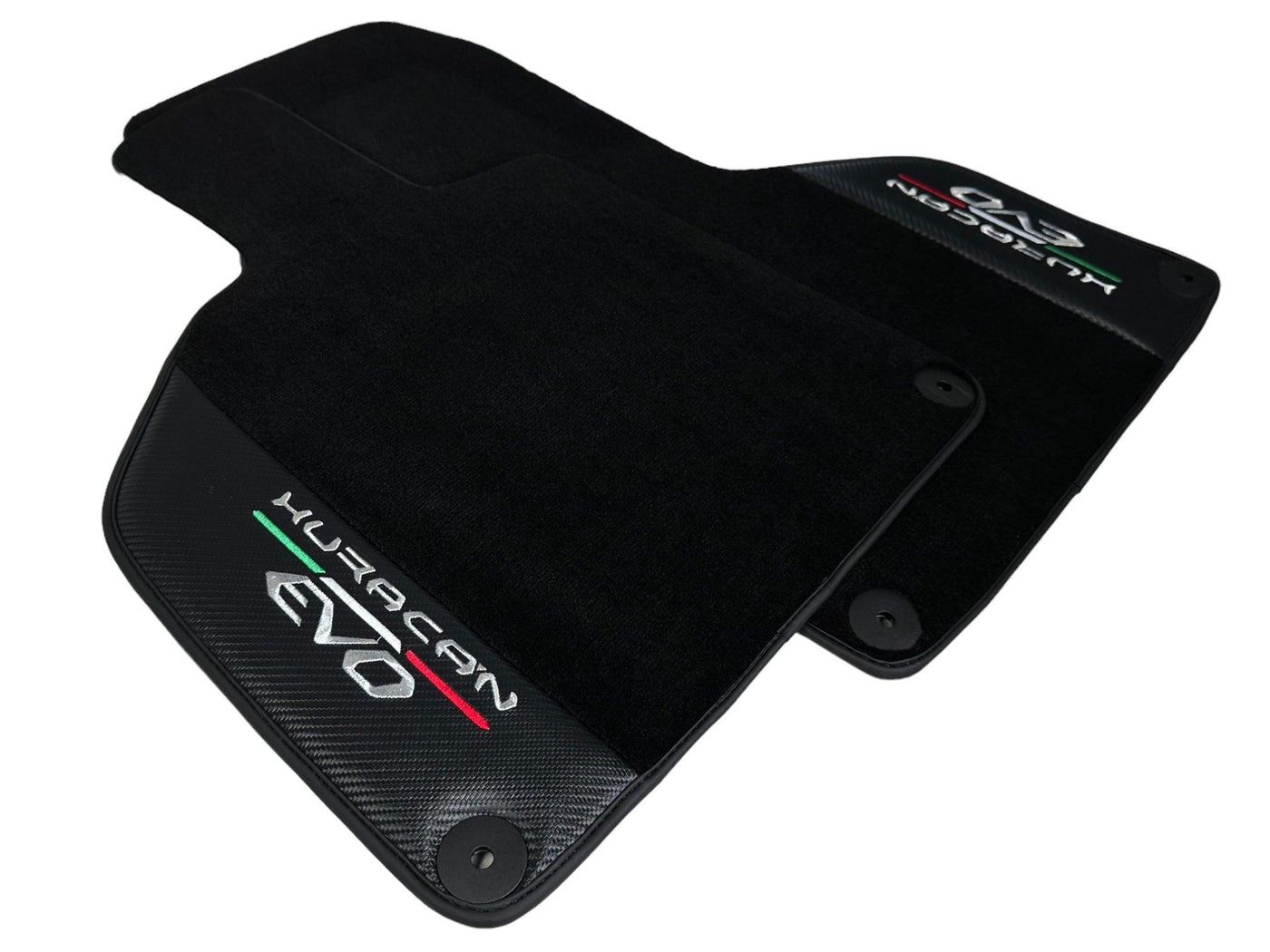 Huracan EVO (2014-2023): Black Mats with Carbon Fiber Borders