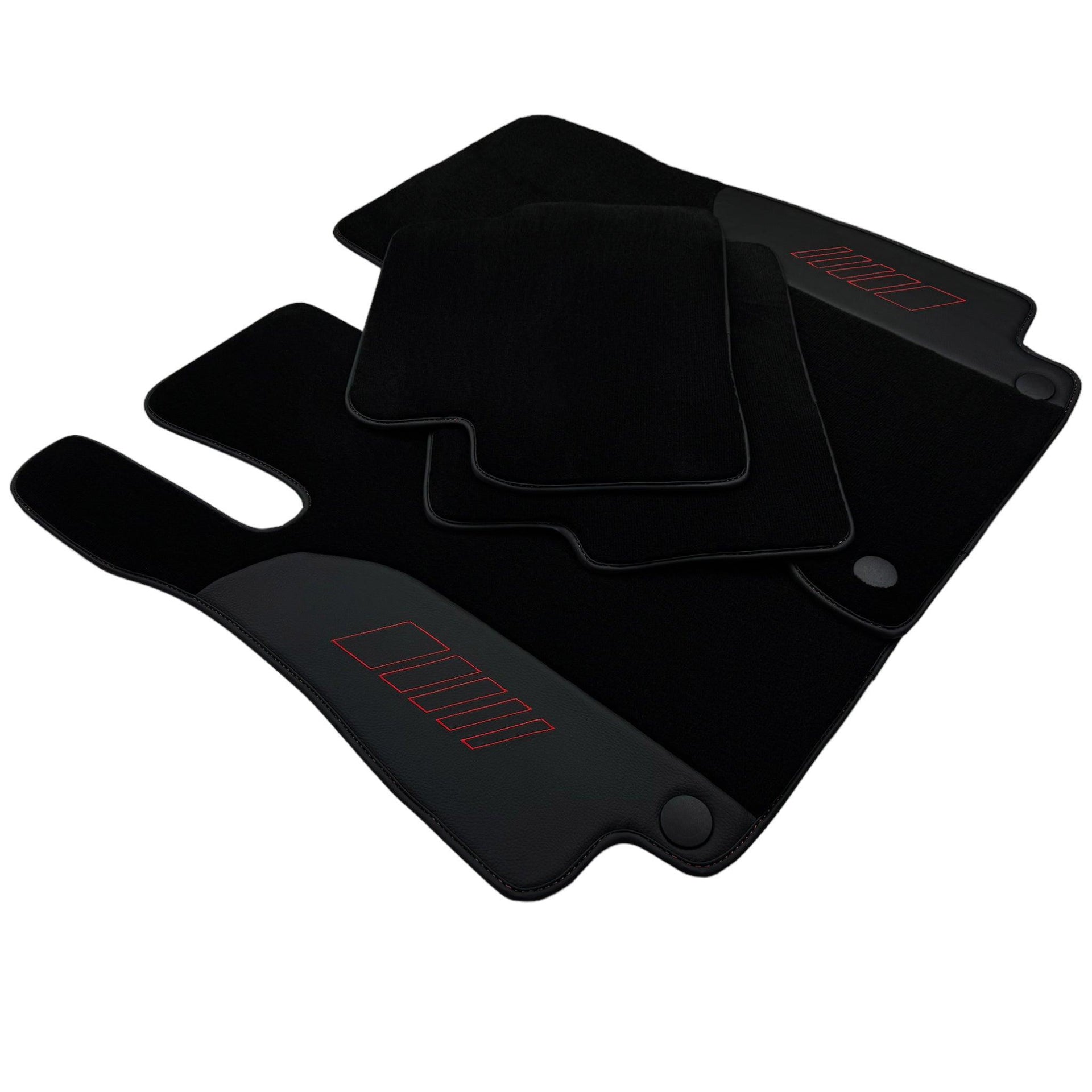 Black Floor Mats For Mercedes Benz A-Class W168 (1997-2004) | AutoWin Edition - AutoWin