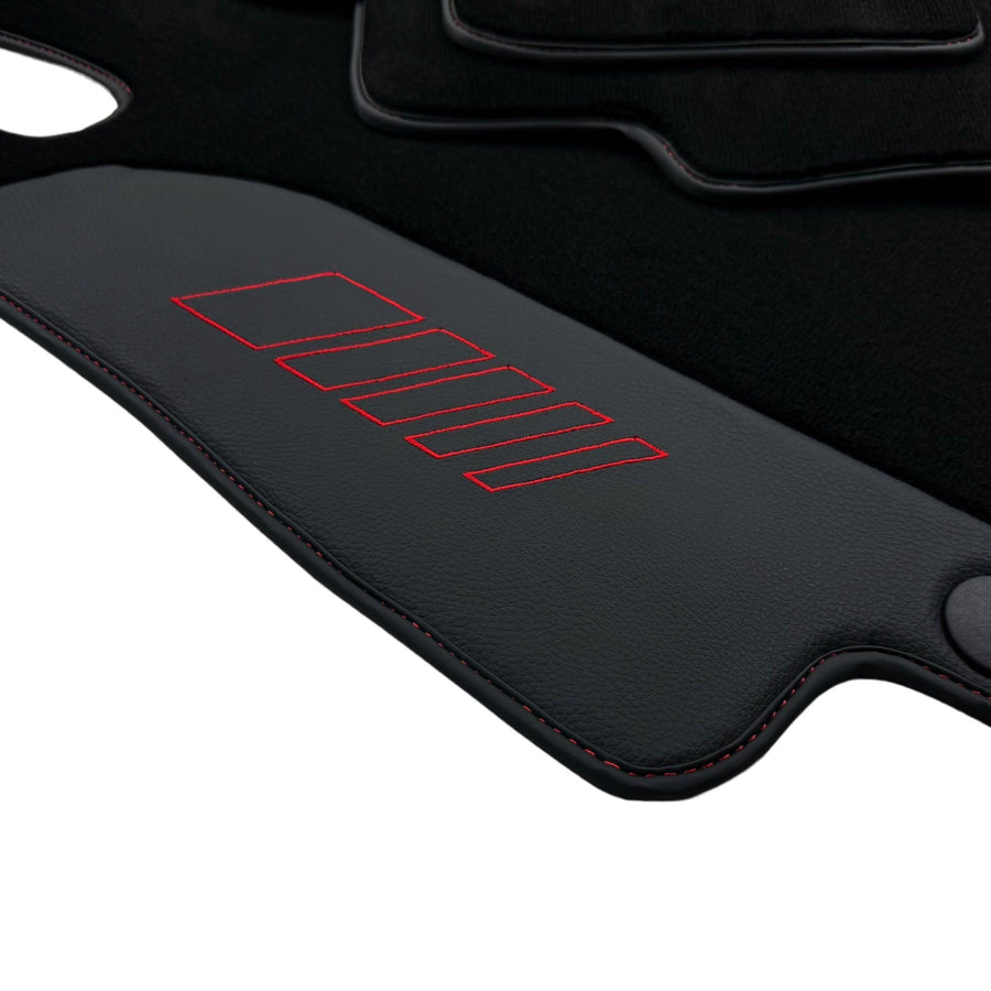 Black Floor Mats For Mercedes Benz A-Class W177 Hatchback (2018-2023) | AutoWin Edition - AutoWin