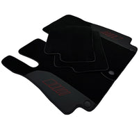 Black Floor Mats For Mercedes Benz C-Class S203 Estate 4Matic (2001-2007) | AutoWin Edition - AutoWin
