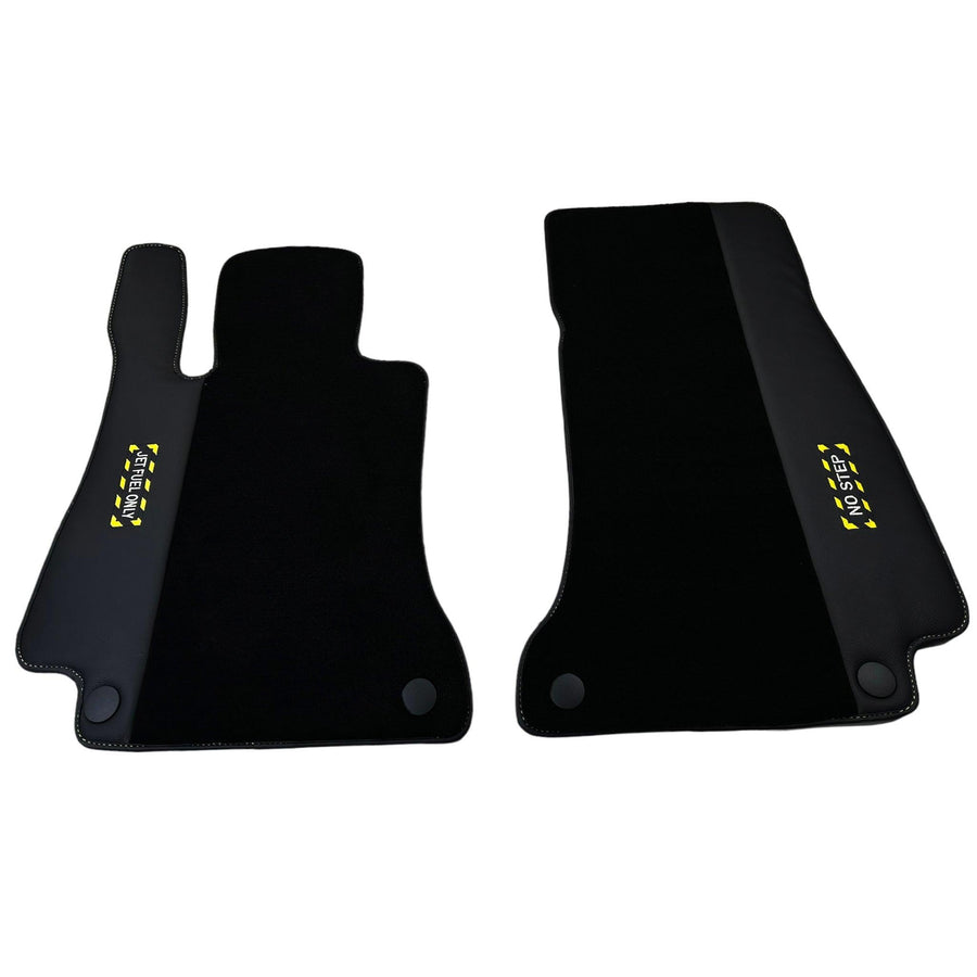 Black Floor Mats For Mercedes Benz C-Class S203 Estate 4Matic (2001-2007) | Fighter Jet Edition - AutoWin