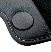 Black Floor Mats For Mercedes Benz CL-Class C215 Coupe (1999-2006) | Fighter Jet Edition - AutoWin