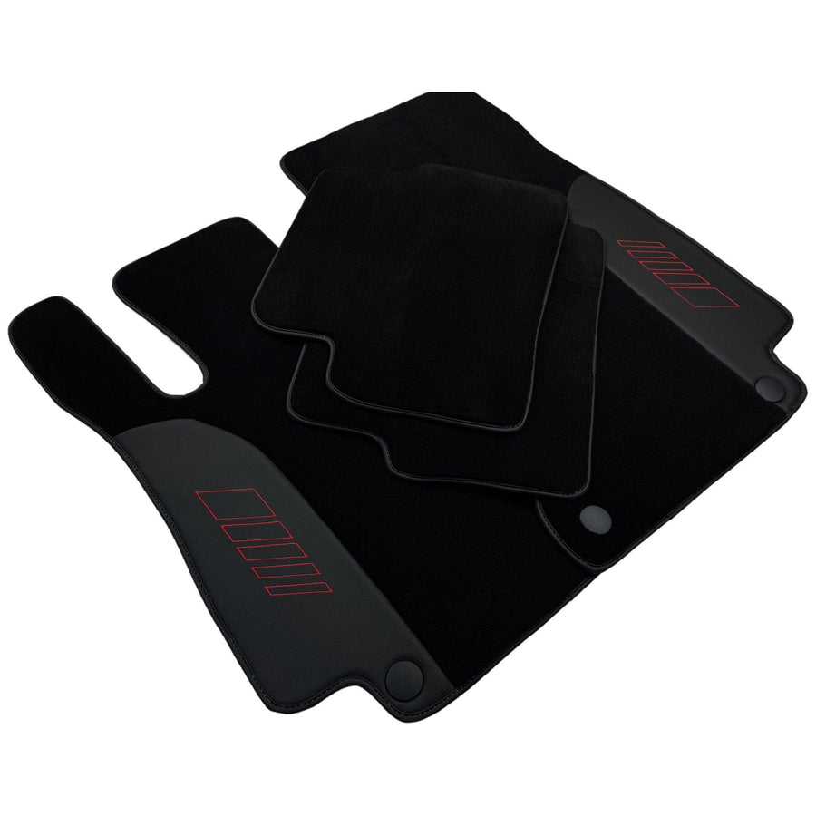 Black Floor Mats For Mercedes Benz CLA-Class C118 Coupe (2019-2023) | AutoWin Edition - AutoWin