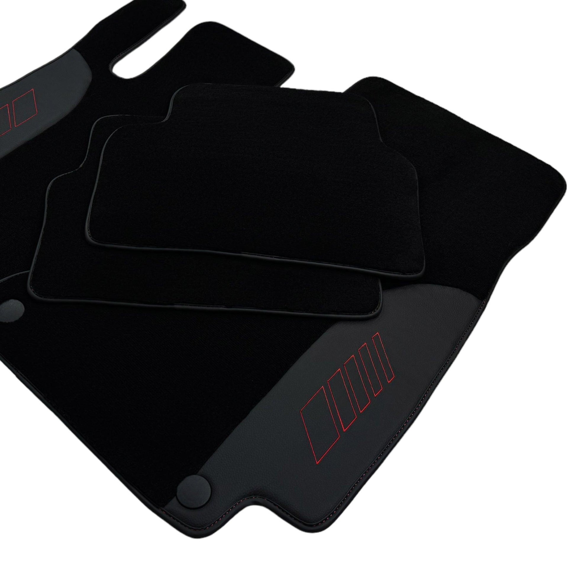 Black Floor Mats For Mercedes Benz CLA-Class X117 Shooting Brake (2015-2019) | AutoWin Edition - AutoWin