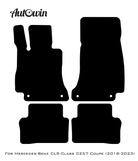 Black Floor Mats for Mercedes Benz CLS-Class C257 Coupe (2018-2023) AMG - AutoWin