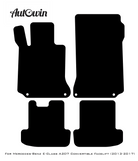 Black Floor Mats For Mercedes Benz E-Class A207 Convertible Facelift (2013-2017) | AutoWin Edition - AutoWin