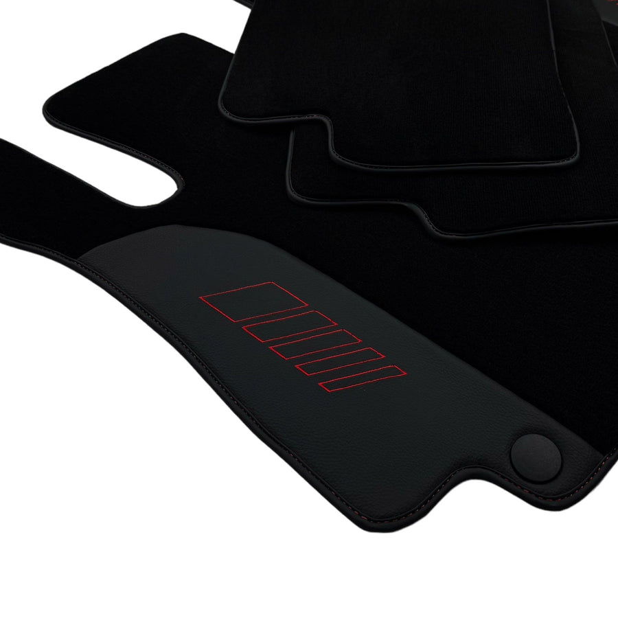 Black Floor Mats For Mercedes Benz E-Class W213 Sedan (2020-2023) | AutoWin Edition - AutoWin