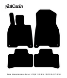 Black Floor Mats For Mercedes Benz EQE-Class V295 (2022-2023) | AutoWin Edition - AutoWin