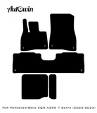 Black Floor Mats For Mercedes Benz EQS-Class X296 (2022-2023) | AutoWin Edition - AutoWin