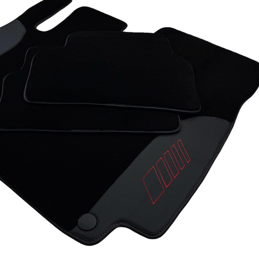 Black Floor Mats For Mercedes Benz GLC-Class X253 SUV (2016-2019) Hybrid | AutoWin Edition - AutoWin