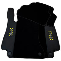 Black Floor Mats For Mercedes Benz GLC-Class X253 SUV (2019-2023) Hybrid | Fighter Jet Edition - AutoWin