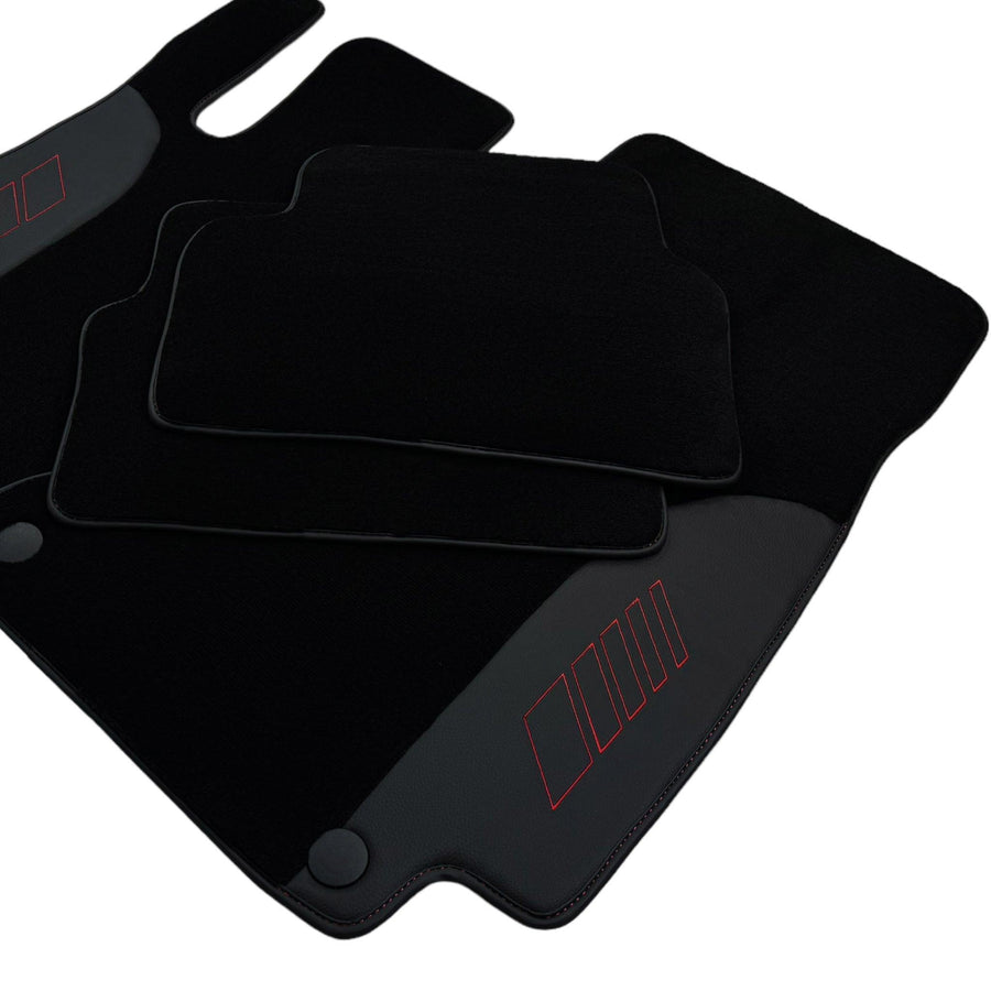 Black Floor Mats For Mercedes Benz GLC-Class X253 SUV (2019-2023) | AutoWin Edition - AutoWin