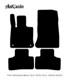Black Floor Mats For Mercedes Benz GLC-Class X254 SUV (2023-2024) | Fighter Jet Edition - AutoWin