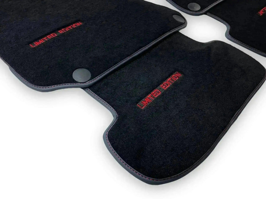Black Floor Mats For Mercedes Benz GLK-Class X204 (2008-2012) | AutoWin Edition - AutoWin