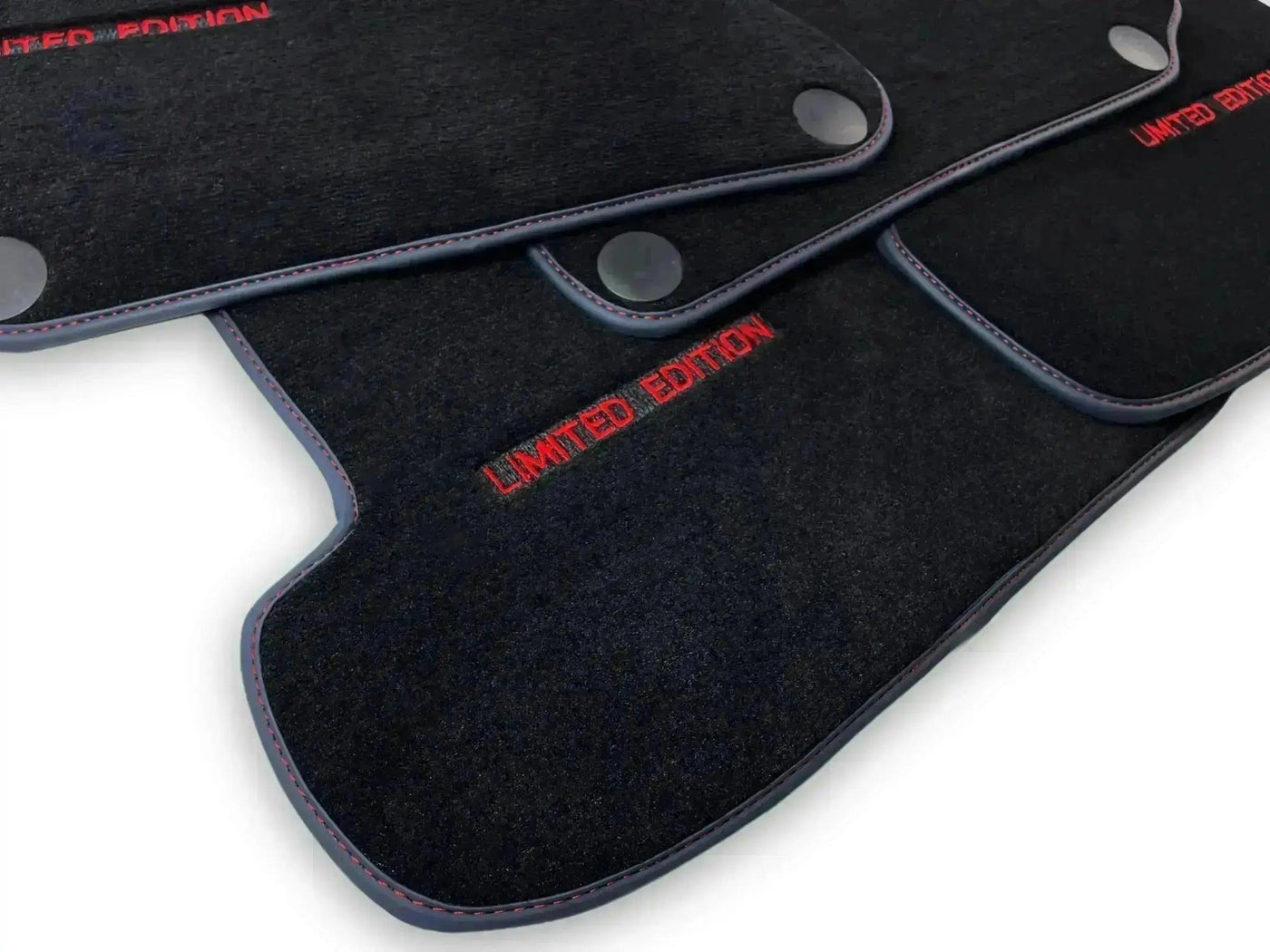 Black Floor Mats For Mercedes Benz GLK-Class X204 (2008-2012) | Fighter Jet Edition - AutoWin