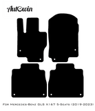 Black Floor Mats For Mercedes Benz GLS-Class X167 (2019-2023) | AutoWin Edition - AutoWin