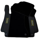 Black Floor Mats For Mercedes Benz S-Class W126 (1979-1991) | Fighter Jet Edition - AutoWin