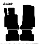 Black Luxury Floor Mats For Mercedes Benz C-Class W205 Sedan Facelift (2018-2021) | ER56 Design - AutoWin