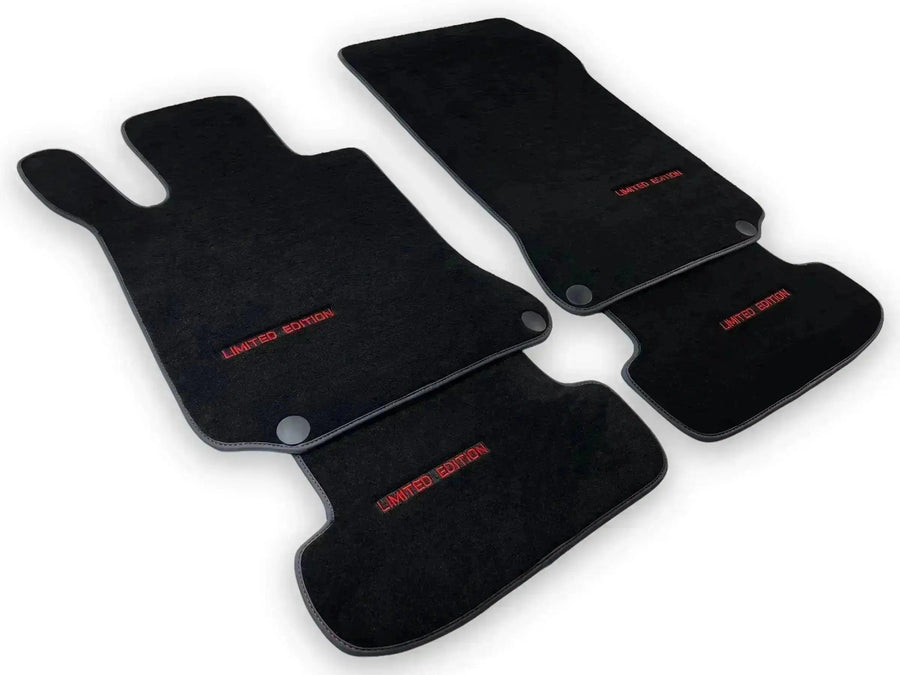 Black Luxury Floor Mats For Mercedes Benz GLE-Class V167 Allrounder - 5 Seats (2019-2023) | ER56 Design - AutoWin